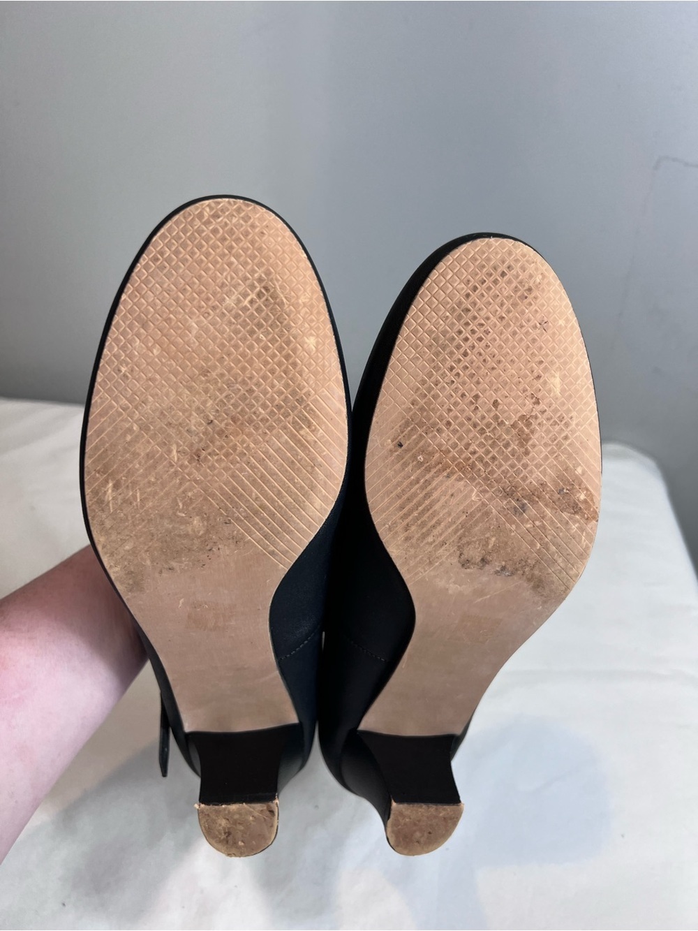 New black leather dance character shoes size 10.5 - Picture 4 of 6